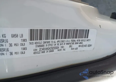 2012 Volkswagen Routan S from USA, damaged, VIN 2C4RVAAG4CR293664
